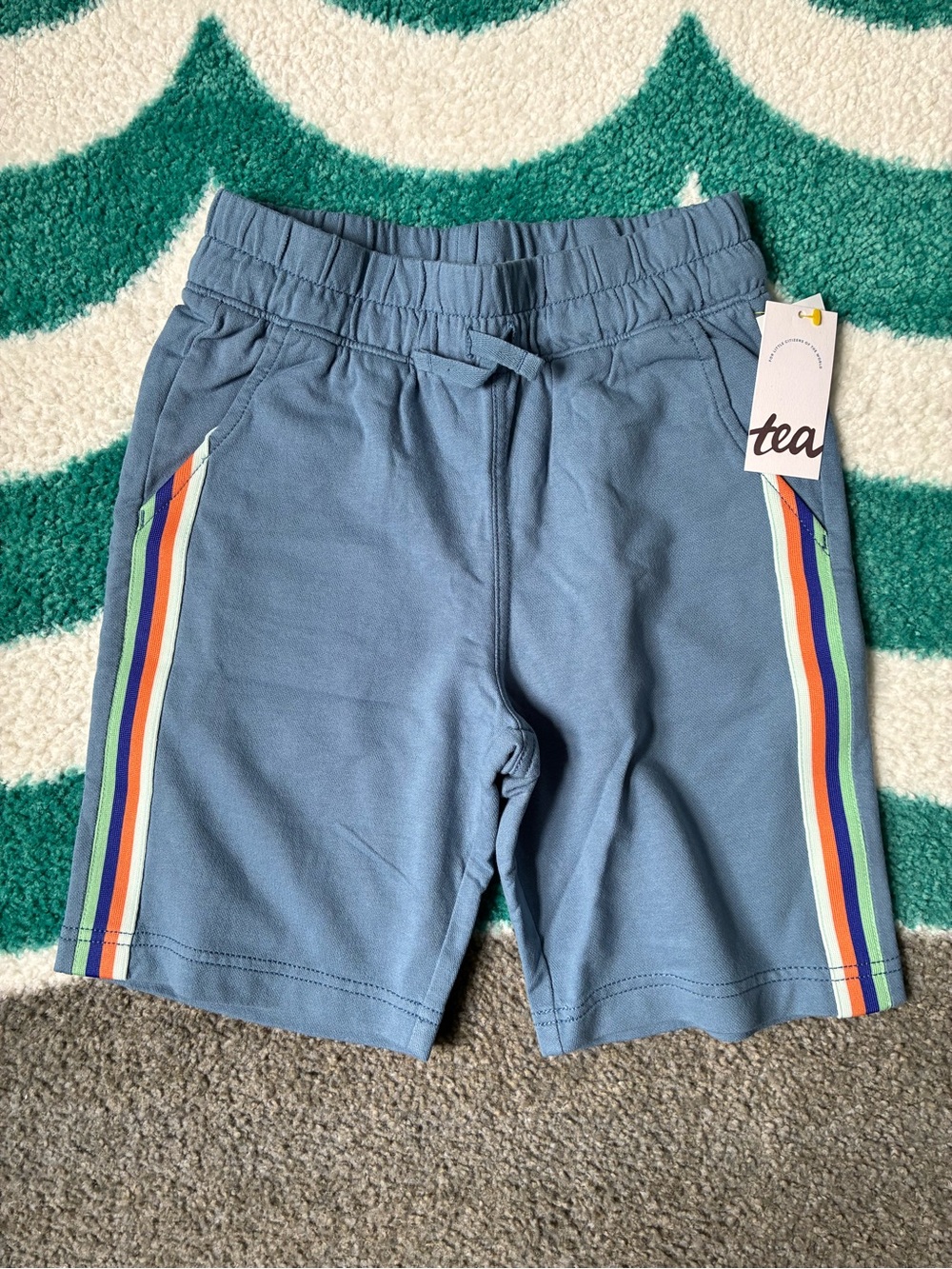 NWT - Tea Collection Soca Shorts (Coronet Blue) Size 8 - Picture 2 of 9